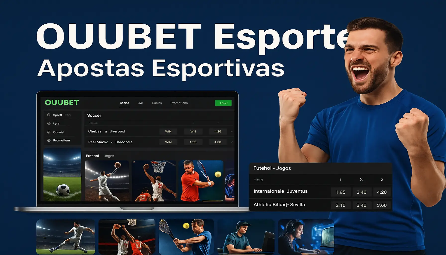 Aposte em apostas esportivas no cassino online OUUBET